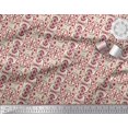 thumbnail image 3 of Soimoi Modal Satin Fabric Damask Ethnic Print Fabric by The Yard 42 Inch Wide, 3 of 3