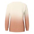 thumbnail image 4 of RKSTN Chandails pour Femmes Mode Automne 2023 Couleur Dégradée Chandail à Manches Longues Grande Taille Coupe Ample Col Rond Chandail Doux, 4 of 5
