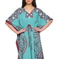 thumbnail image 4 of Moomaya Caftan pour Dames Tenue de Détente des Fêtes Robe Maxi Robes Africaines pour Femmes, 4 of 6