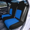 thumbnail image 3 of For 2016-2024 Honda Civic FH Group Neoprene Custom Fit Car Seat Covers Waterproof  - Rear Blue, 3 of 4