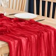 thumbnail image 4 of Boho Gauze Green Wedding Table Runner Fabric Kitchen Dining Holiday Table Decor For Home Party Indoor, 4 of 5
