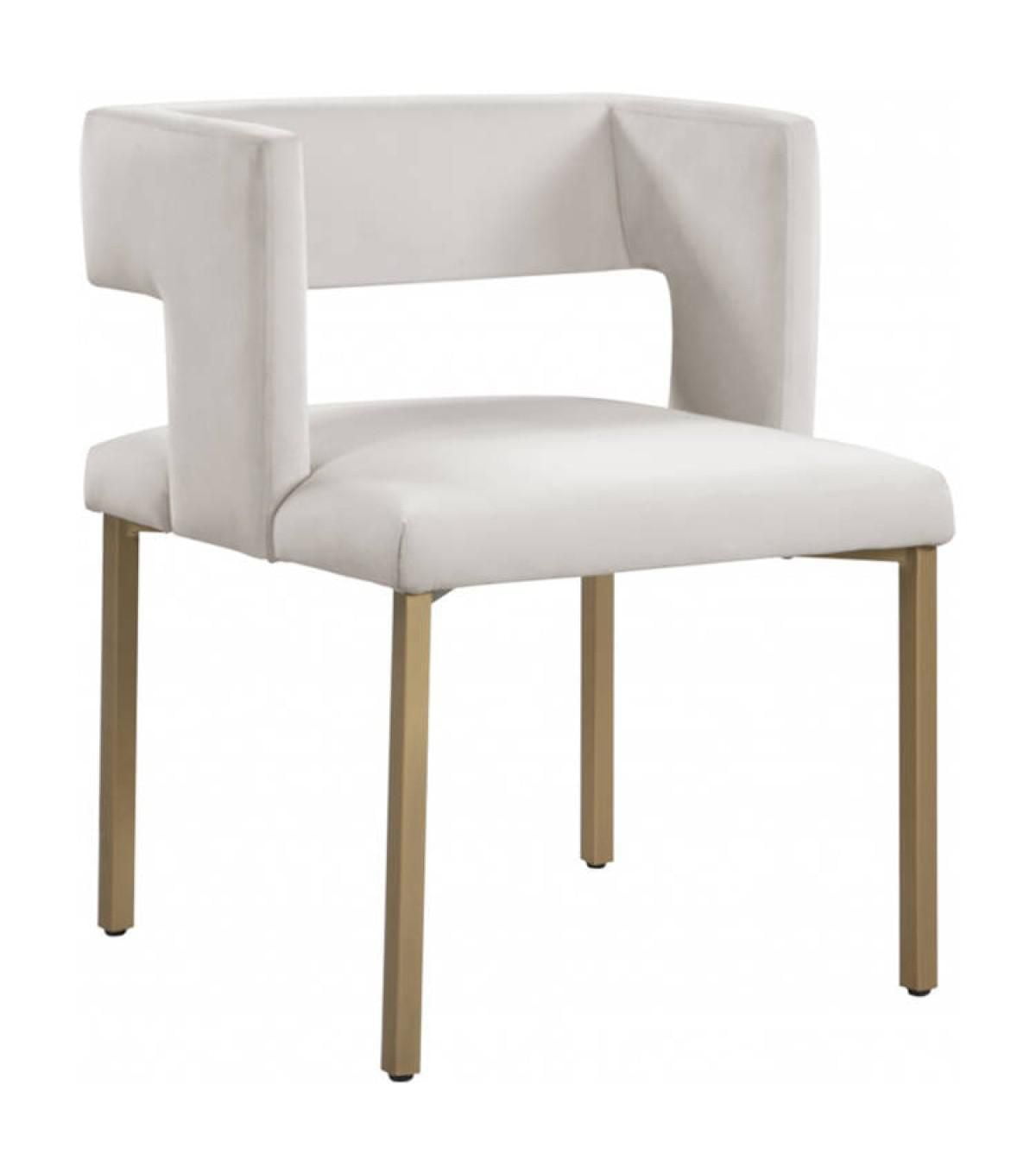 Chaise de salle à manger Alice, ensemble de 2, Beige