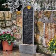 thumbnail image 2 of Teamson Home Outdoor 38.5” Textured Waterfall Fountain Yard Décor Gray, 2 of 5