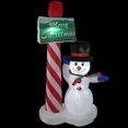 thumbnail image 3 of Northlight 6' Inflatable Lighted Snowman with Merry Christmas Sign Christmas Yard Art Decoration, 3 of 3