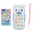 thumbnail image 1 of Children Telephone, Silicone  Baby Phone Toy  For Home For Kindergarten Light Blue, 1 of 8
