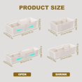 thumbnail image 3 of Ynlkorvg 2pc Expandable Storage Drawer Organizers 2024 Upgrade Adjustable Drawer Organizer Sliding Drawer Organizers Expandable Plastic Storage Dresser Organizer For Wardrobe, 3 of 9
