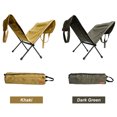 thumbnail image 4 of Sac de Rangement pour Bois de Chauffage en Toile Robuste avec Support Pliable en Alliage d'Aluminium - Kaki, Format Déplié 47.2x19.3 Po, Poignée en Métal Renforcée, Polyvalent pour Bûches de Bois, Articles Ménagers et Outils,, 4 of 6