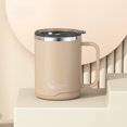 thumbnail image 5 of RKSTN coffee mug Stainless Steel Water Cup With Lid Double Layer Insulated Sealed Leakproof Office Vacuum Cup Coffee Cup Tea Cup 500ml Push Lid, 5 of 5