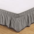 thumbnail image 4 of EGNMCR Defend Slip Bed Skirt Elastic Pleated Bed Skirt Elastic Drooping Bed Skirt Hotel Style Bed Skirt Suitable For Home Hotel Spring Mattress Polyester Bed Skirt, 4 of 6