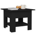 thumbnail image 2 of vidaXL Coffee Table Black 55x55x42 cm Engineered Wood, 2 of 4