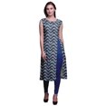 thumbnail image 1 of Bimba Printed Side Slit Straight KurtisForWomen Sleeveless Summer Kurta, 1 of 6