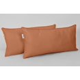 thumbnail image 2 of VargottamIndoor/OutdoorPolyester FabricLumbarPillowCover,All-Weather Waterproof Rectangular Cushion Case for Patio Furniture,12" x 18"Set of 2-Dusty Peach, 2 of 7