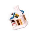 thumbnail image 1 of mmirethe Resin Christmas Scene Snow House LED Desktop Set Village Decoration House Snowman 3Set, 1 of 6