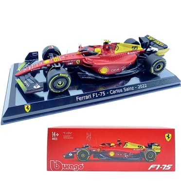 Bburago 1:24 2023 Nouvelle Ferrari F1-75 75e Anniversaire #55 Sainz #16 Leclerc Voitures Modèles F1 Voiture de Formule Statique Moulé sous Pression Alliage Mode