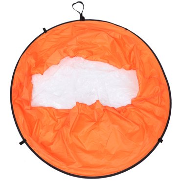 ORDDIART 1Pack Orange PVC Canoe Wind Paddle for Kayak Use Outdoor Water Activities 42.52x42.52x15.75 in