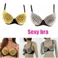 thumbnail image 2 of CAROOTU Soutien-Gorge Steampunk pour Femmes avec Clous à Pointes Rivet Fête Boîte de Nuit Rave Soutien-Gorge de Sport, 2 of 5