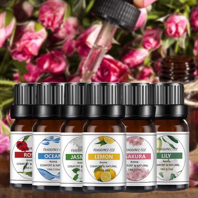 10ml Essential Oil Permeable Calm Emotion Non-Irritating Water Soluble Rose Diffuser Oil for Indoor