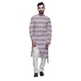 thumbnail image 1 of Atasi Printed Casual Asymmetric Kurta Set For Men Designer Long Kurta For Boys, 1 of 3