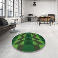 thumbnail image 4 of Ahgly Tapis Rectangulaire Lavable en Machine Intérieur Transitionnel Vert Forêt Foncé, 4 Pieds x 6 Pieds, 4 of 7