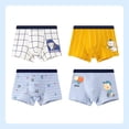 thumbnail image 2 of MIASHUI Boys Boxer Briefs Underwear Cute Cartoon Cotton Underpants 4 Pack,130, 2 of 3