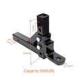 thumbnail image 3 of 10" Adjustable 4 Level Trailer Drop Hitch Ball Mount Tow For 2" Receiver With 50mm Ball RV Parts Camper Caravan Accessories ,Easy to Use, 3 of 6