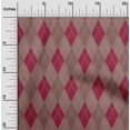 thumbnail image 2 of oneOone Rayon Brown Fabric Argyle Sewing Material Print Fabric By The Yard 56 Inch Wide, 2 of 4