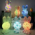 thumbnail image 4 of Bunny Night Lamp Silicone Led Touch Night Light For Kids Room Nursery Home Decor Gift, 4 of 12