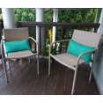thumbnail image 4 of VargottamIndoor/OutdoorPolyester FabricLumbarPillowCover,All-Weather Waterproof Rectangular Cushion Case for Patio Furniture,12" x 24"Set of 2-Turquoise Green, 4 of 7