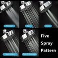 thumbnail image 4 of WHEANG Shower Head Head Adjustable Inch Shower 4 Top 5-Setting Head Pressure High Shower Spray Shower One Size Silver, 4 of 7