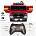 thumbnail image 4 of VOLTZ TOYS 12V Electric Fire Truck Ride-On Car for Kids, Motorized Toy Vehicle with Real Water Spray Gun, Fireman Backpack, Helmet, Siren & Flashing LED Lights, Red, 4 of 9