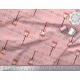 thumbnail image 2 of Soimoi Pink Modal Satin Fabric Notes & Guitar Musical Instrument Decor Fabric Printed Yard 42 Inch Wide, 2 of 5