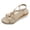 Gold, variant on Womens Wide Wedges Heels Width Platform Low Wedge Heels Open Toe Non Slip Casual Ankle Strap Dressy Slide Shoes for Summer Vacation Silver Size 9