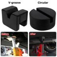 thumbnail image 4 of 4Pcs Floor Jack Pad Adapter    Heavy Duty Rubber Jack Disk Pads V-Shape &  Slotted Frame Jack Stands Slotted Frame Rail Pinch Welds Protector, 4 of 9