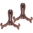 thumbnail image 1 of 2 Pcs Support d'Exposition pour Assiettes, Support de Chevalet pour Vaisselle, Présentoir de Bureau, Chevalets en Bois, 1 of 9