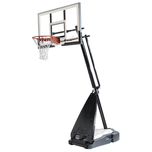 Spalding Panier de Basketball Extérieur Hybride Portable Ultime en Acrylique de 60 Pouces