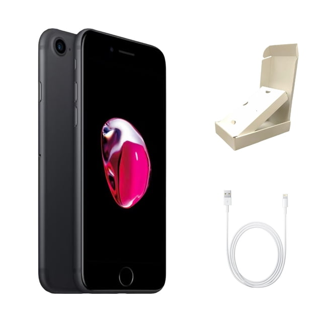 Refurbished Apple iPhone 7 A1660 (Fully Unlocked) 32GB Matte Black (Grade A) w/ Gift Box