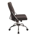 thumbnail image 4 of Faux Leather Chair in Black with Chrome Base, 4 of 6