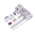 thumbnail image 2 of Tignapoo Colorful Washi Tape Set - 4 Rolls for DIY Journaling and Crafting, Featuring Corner Cafe and Nature Themes, Ideal for Decorative Stickers and Scrapbooking, 2 of 6