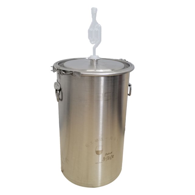 INTBUYING 35L Fermenter Tank Stainless Steel Brew Fermenter Home Brewing Bucket