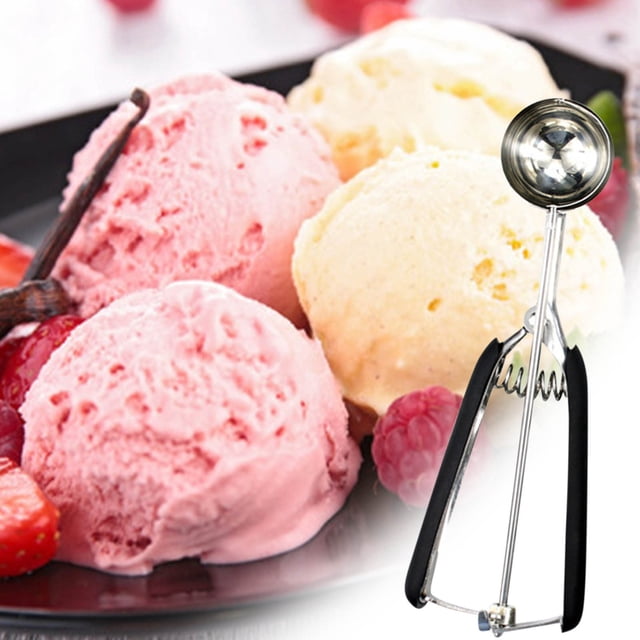 Clearance! Stainless Steel Cookie and Ice Cream Scoop, Cookie Dough Baking Tool, Small, Medium & Large Options, Ice Cream Spoon for Dessert Preparation