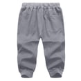 thumbnail image 2 of SHIXIAOO Men's Casual Sports Drawstring Zipper Three-Pocket Cropped Trousers, 2 of 5