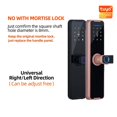 thumbnail image 2 of Door Lock, Tuya Smart Door Lock Digital Electronic Lock With Smart Card/password/key Unlock/USB Emerncy Charging ,Easy to Install, 2 of 7