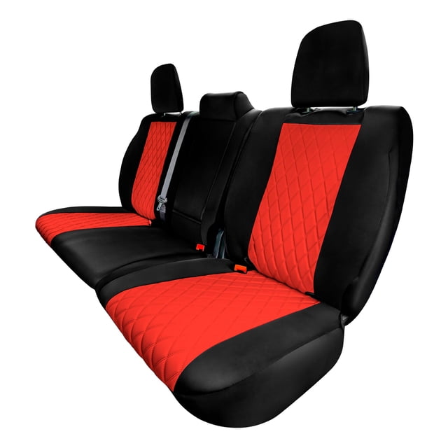 FH Group Neoprene Waterproof Custom Fit Car Seat Covers for 2022–2024 Dodge RAM 1500 Rear Red