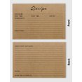 thumbnail image 3 of Inkdotpot 4x6 Inch Recipe Cards (Set of 50) , Thick Double Sided Premium Card Stock- Modern Style Kraft Recipe Notecards for Weddings- Bridal- Baby Shower - Classic Theme, 3 of 6