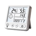 thumbnail image 1 of Fesfesfes Indoor Wall Mounted Digital Hygrometer Accurate Temperature Humidity Monitor for Home Office Greenhouse Room Humidity Gauge Meter, 1 of 5