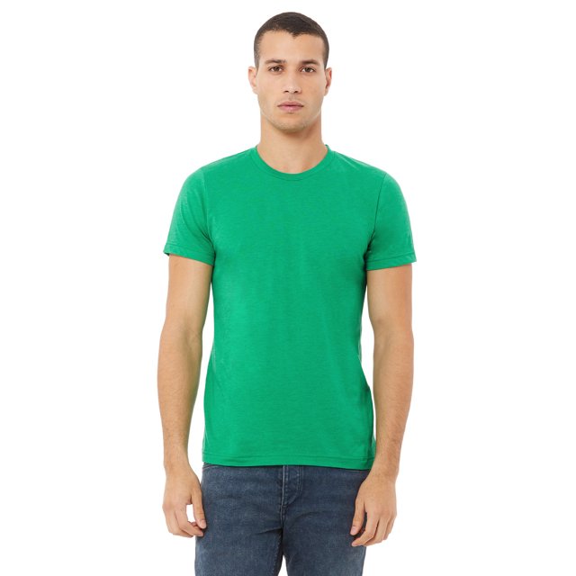 BELLA+CANVAS T-Shirt Jersey CVC pour Homme, 2TG, Chiné Kelly