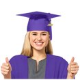 thumbnail image 2 of GDREDA Sun Hats Graduation Hat School Unisex Student Graduation Cap For Adult，Purple, 2 of 4