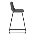 thumbnail image 2 of Monarch Specialties Office Chair, Bar Height, Standing, Computer Desk, Work, Pu Leather Look, Metal, Grey, Black, Contemporary, Modern, 2 of 9