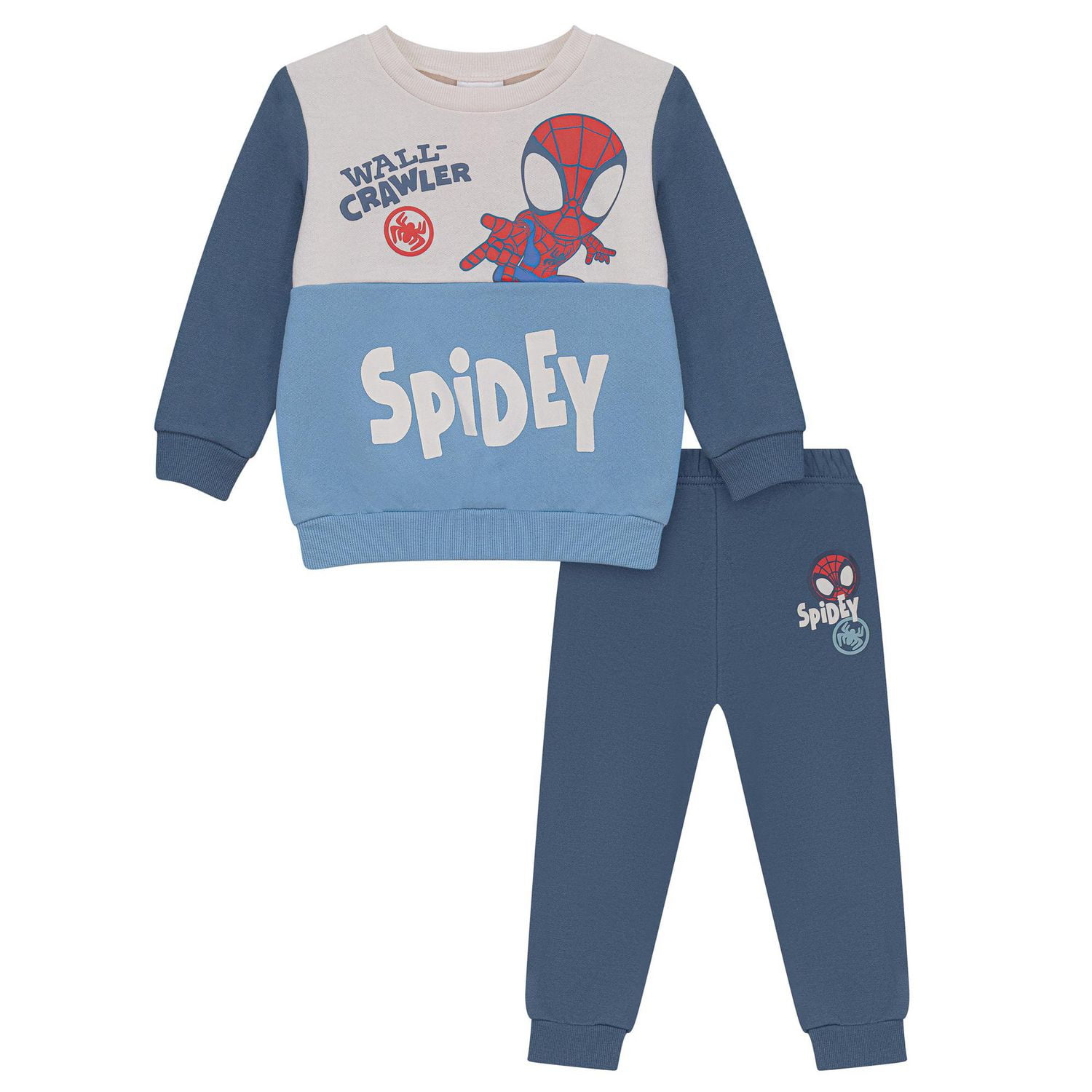 Marvel Spidey Ensemble de Pantalons Jogger en Polaire