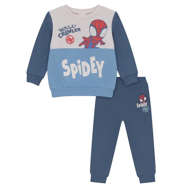 Marvel Spidey Ensemble de Pantalons Jogger en Polaire